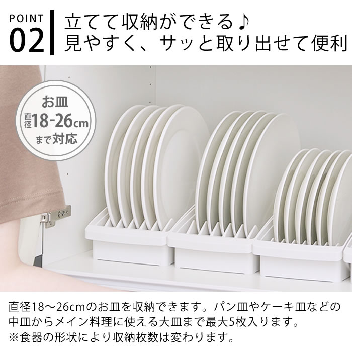 リッチェル（Richell） 食器 収納 ケース トトノ 棚置き用 ディッシュ