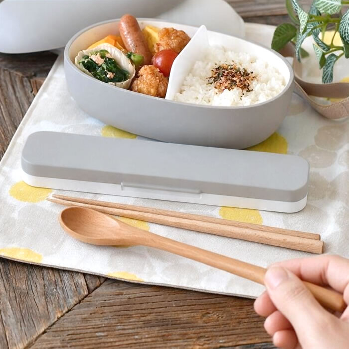 お弁当 箸 タケナカ mayu 木製箸・スプーンセット カトラリーセット お