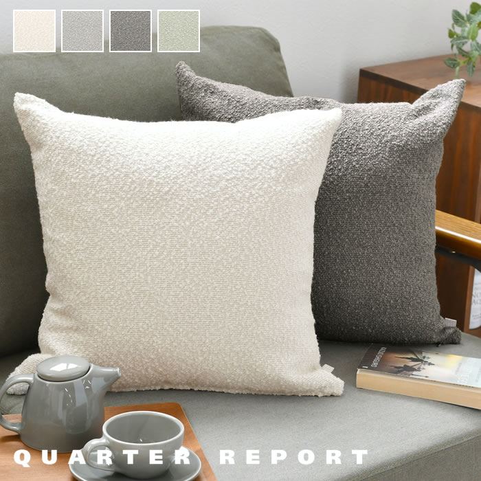 可愛くておしゃれなクッション*/Mr. K QUARTER REPORT クォーターリポート クッションカバー 45×45cm
