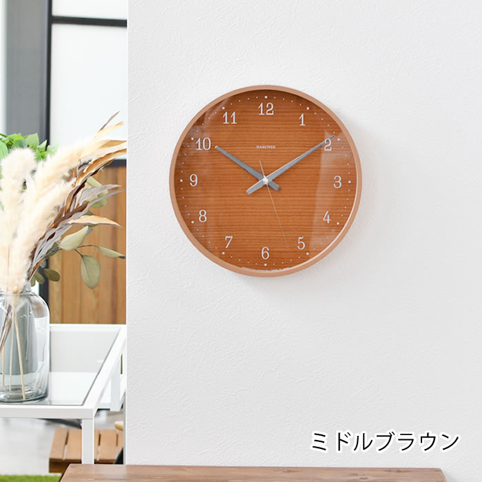 Lemnos（レムノス） 掛け時計 おしゃれ Brownie ブラウニー 掛け時計