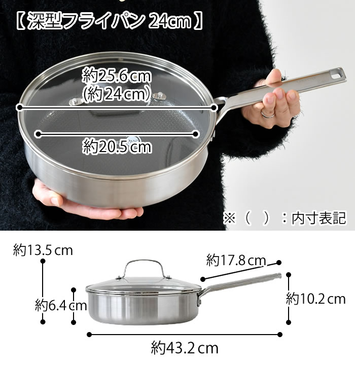 GREEN PAN（グリーンパン） フライパン 24cm IH エーペックス 深型