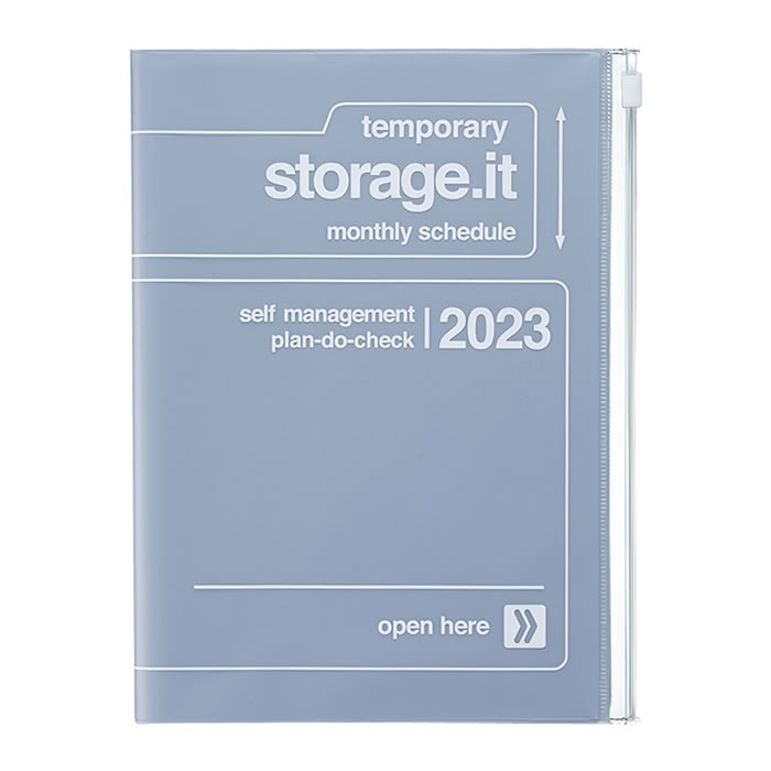 最高級のスーパー 手帳 2023 年 ストレージイット ストレージ ドット イット A5 正寸 MARK'S マークス 12月始まり 月曜始まり  マンスリー スケジュール帳 おしゃれ 23WDR-H02 munozmarchesi.ar
