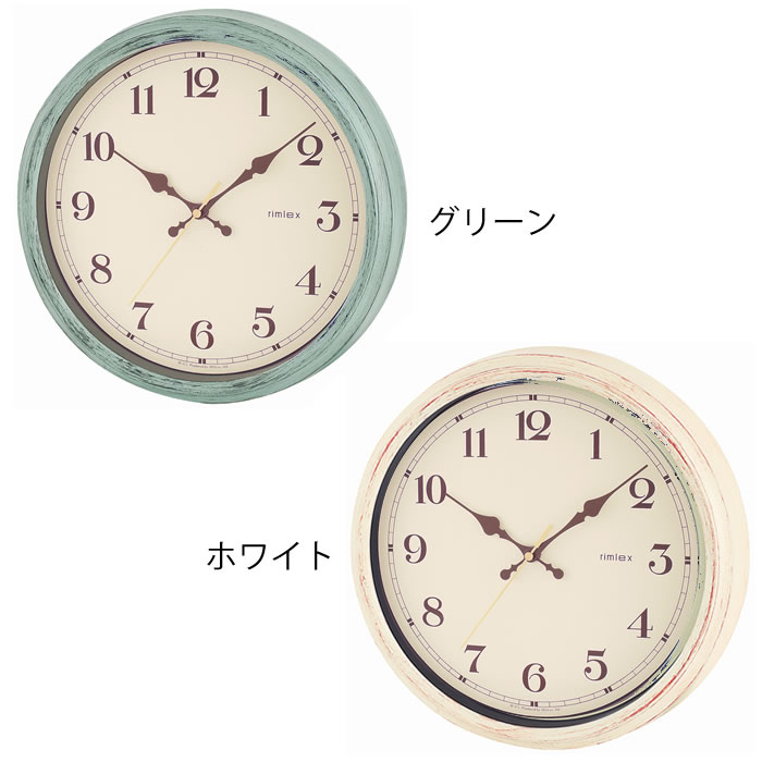 ノア精密 電波時計 エアリアル レトロ W-571 掛時計 掛け時計 木目