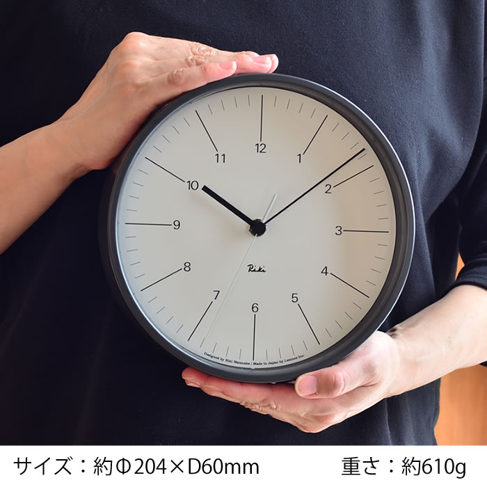 Lemnos（レムノス） タカタレムノス リキ スチールクロック 掛け時計
