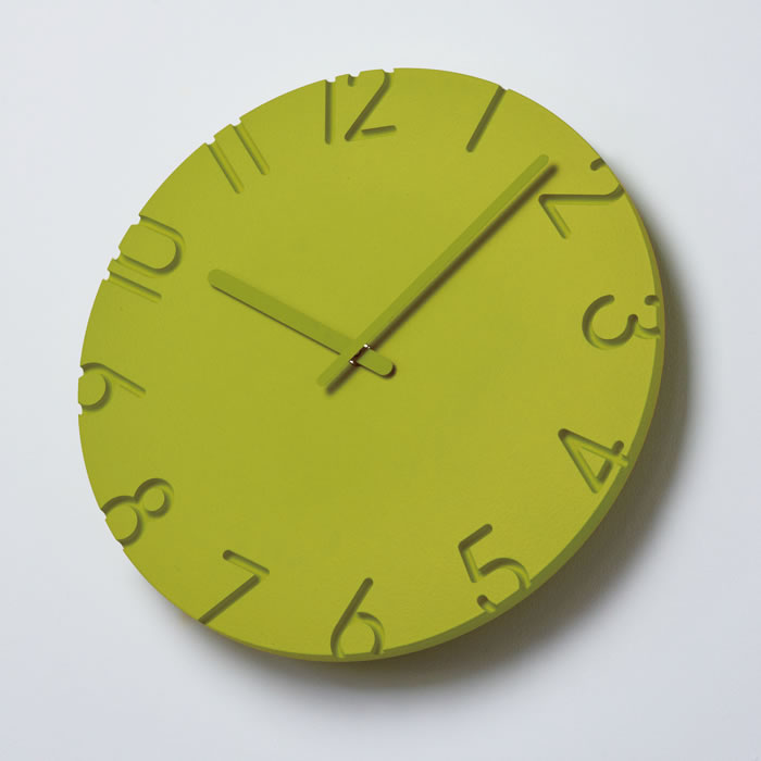 Lemnos タカタレムノス lemnos 掛け時計 CARVED COLORED Lサイズ NTL16