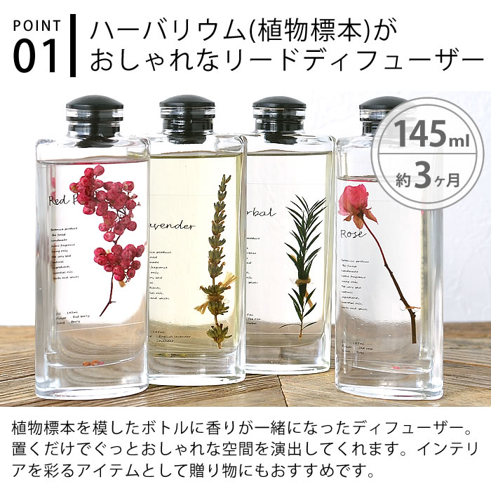 ディフューザー スティック ボタニカ プラント 145ml リード
