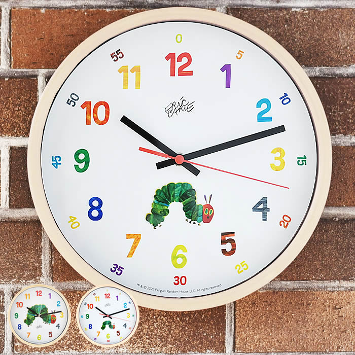 掛け時計 おしゃれ ウォールクロック エリック・カール はら