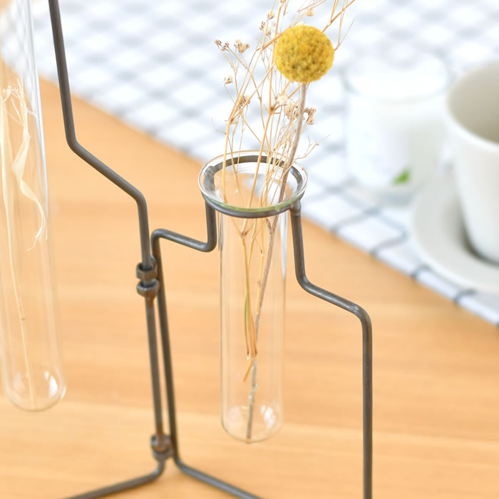 フラワーベース 　吊り下げ花瓶　韓国　北欧　 ガラス製 　ミニ花器 　壁掛け