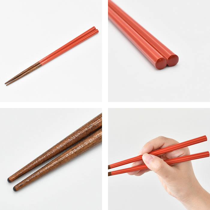 サンライフ 箸 おしゃれ 八角陶彩 箸 子供用18cm 大人用22.5cm 食洗機