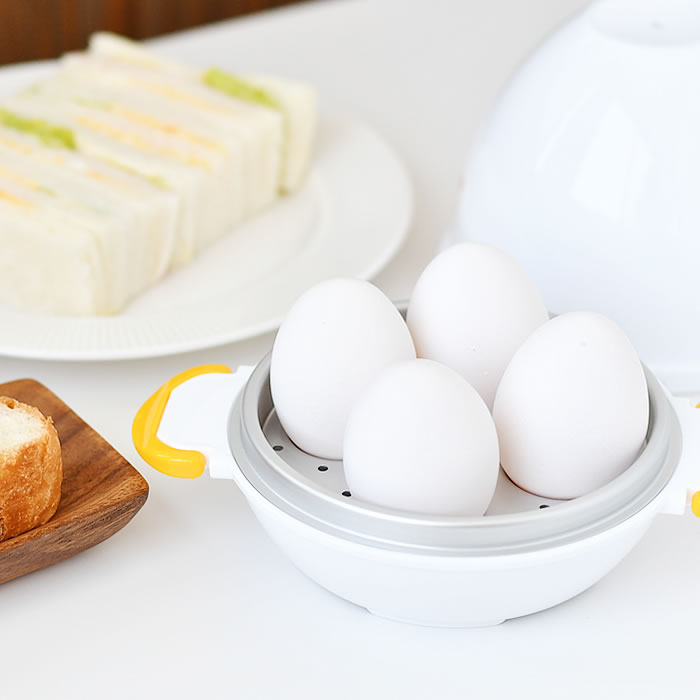 茹で卵 レンジ 電子レンジ専用調理器 レンジでゆで卵 4個 日本製