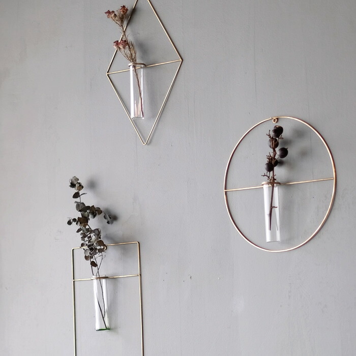 1012terra Hanging Argyle 壁掛け フラワーベース WEST VILLAGE TOKYO PIKE ウォールブラスベース 壁掛け 花瓶