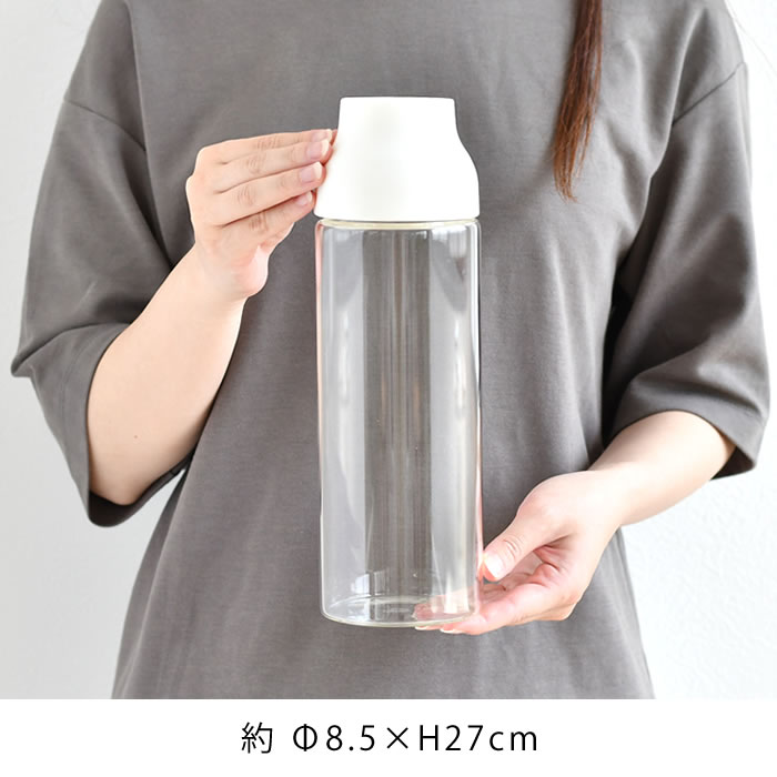 ピッチャー おしゃれ KINTO キントー CAPSULE ウォーターカラフェ 1L 冷水筒 耐熱 冷水筒 1リットル 食洗機対応 ガラス 電子レンジ  かわいい 360度