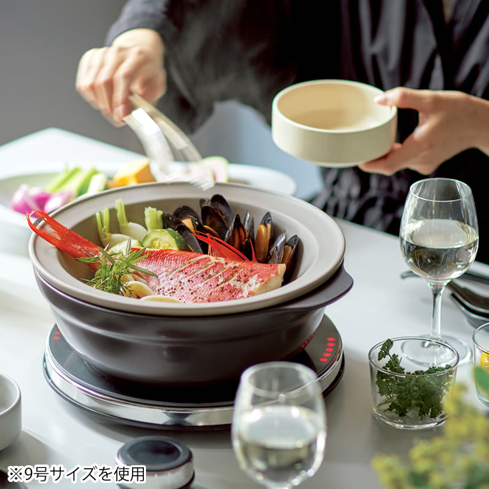 IH軽量土鍋6.5号用 蒸し皿 蒸し器 鍋 ミヤザキ食器 オーブンレンジ対応
