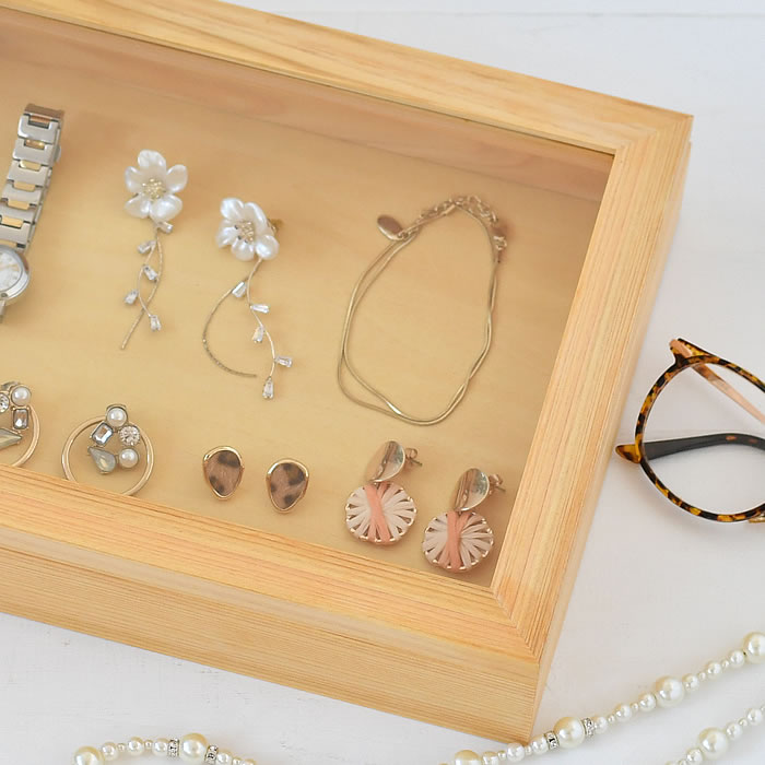 ラルース LaLuz ヒノキアクセサリーケース M ジュエリーボックス 大 ラルース LaLuz ヒノキアクセサリーケース M ジュエリーボックス 大
