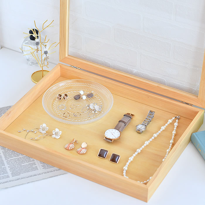 ラルース LaLuz ヒノキアクセサリーケース L ジュエリーボックス