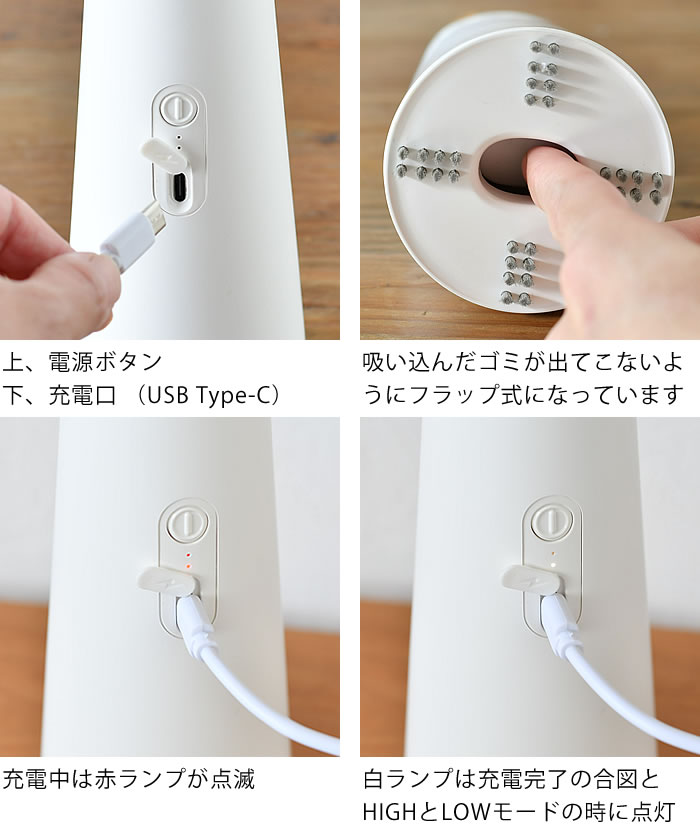 バキューミ 5000プラス ハンディクリーナー ミニ掃除機 コードレス usb