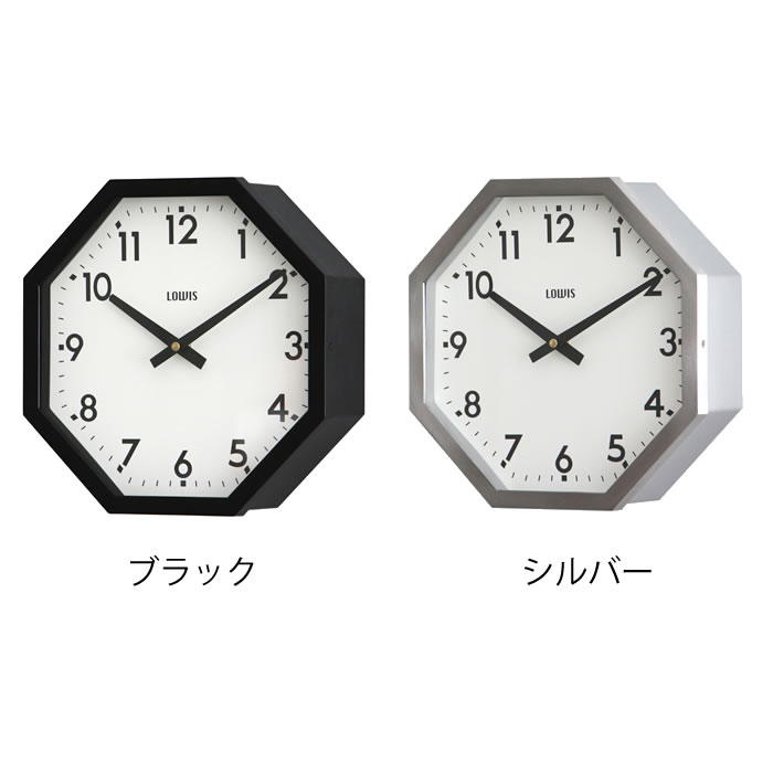 DETAIL（ディテール） 時計 壁掛け ルイス オクタゴン クロック