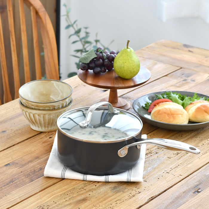 GREEN PAN（グリーンパン） 片手鍋 18cm GREENPAN ソースパン 18cm 蓋