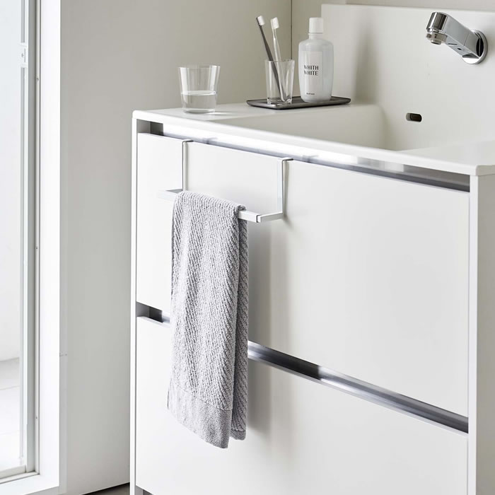 バス・洗面所用品 Kingh7 tower タオルハンガー 洗面所 洗面下引っ掛け伸縮バスマット