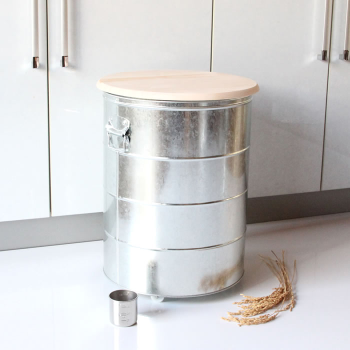 米びつ OBAKETSU オバケツ ライスストッカー 30kg キャスター付