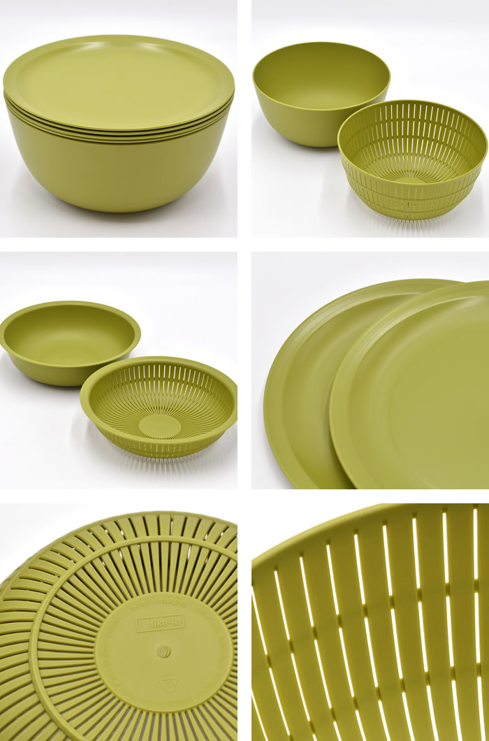 Like-it（ライクイット） 米研ぎボウル 6点セット 米とぎ ボウル 米