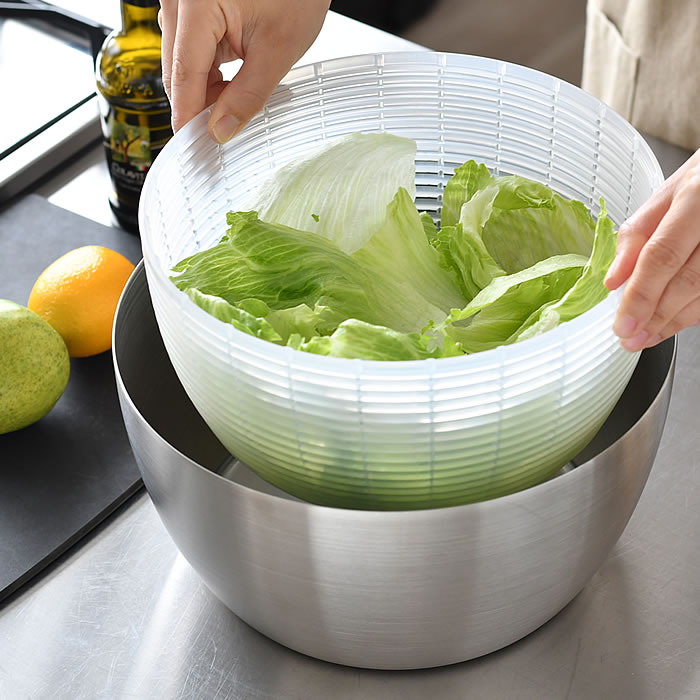 OXO（キッチン用品） サラダ 水切り ステンレスサラダスピナー
