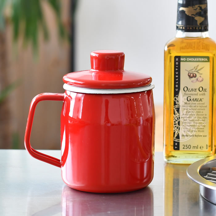 富士ホーロー オイルポット おしゃれ FUJIHORO フィルトミニ 0.35L