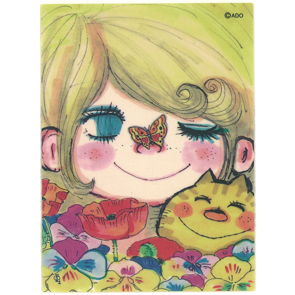 カミオジャパン 水森亜土 耐水・耐光 ミニデコステッカー : 雑貨天国