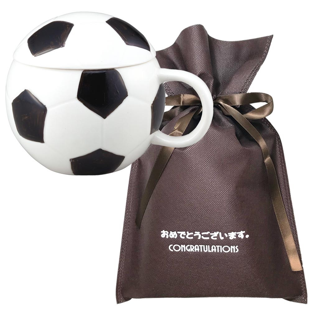 送料無料 おめでとうございますギフト フタ付きボールマグ サッカー L サッカー 卒業記念品 プチギフト サッカー好き サッカー部 プレゼント Fn 雑貨屋フリー 通販 Yahoo ショッピング