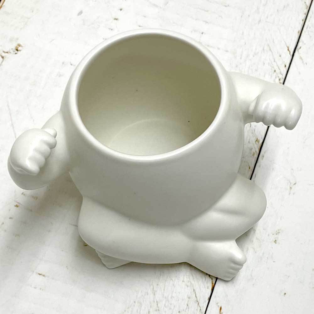 キャラマグ（がんばる） マグカップ おもしろ かわいい 小さめ 小さい コーヒーカップ ティーカップ 陶器