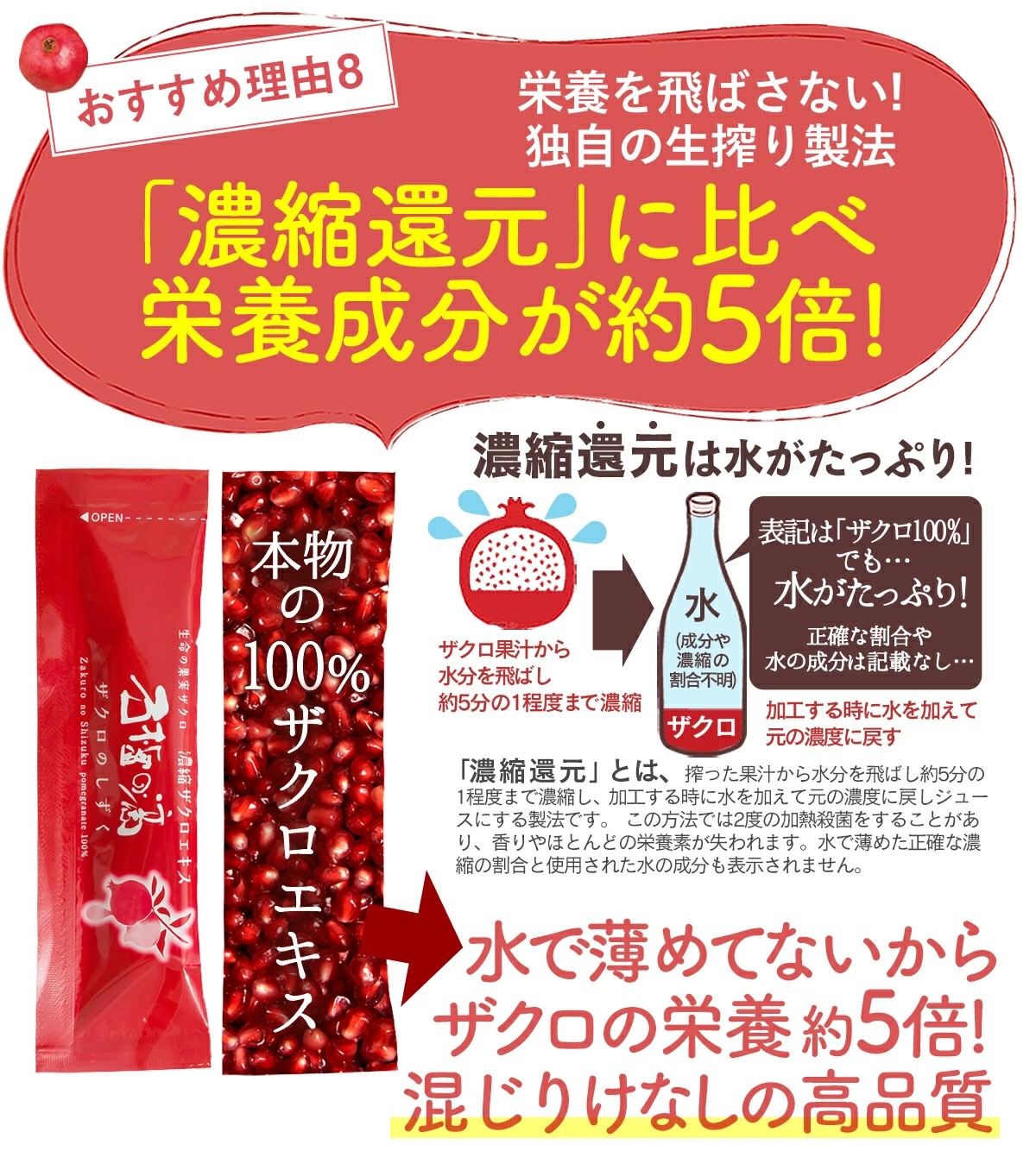 10%OFF ザクロジュース 100% 妊活 美容 長寿 ざくろ ザクロのしずく スティック15ml×15本 {c052} |  | 14