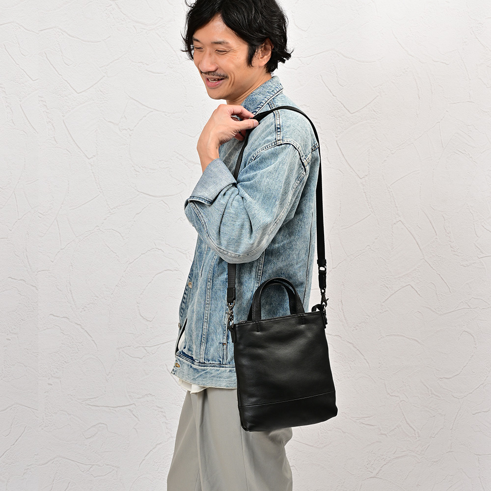 JOYA（ジョヤ） ミニショルダーバッグ トートバッグ メンズ 縦型 2way