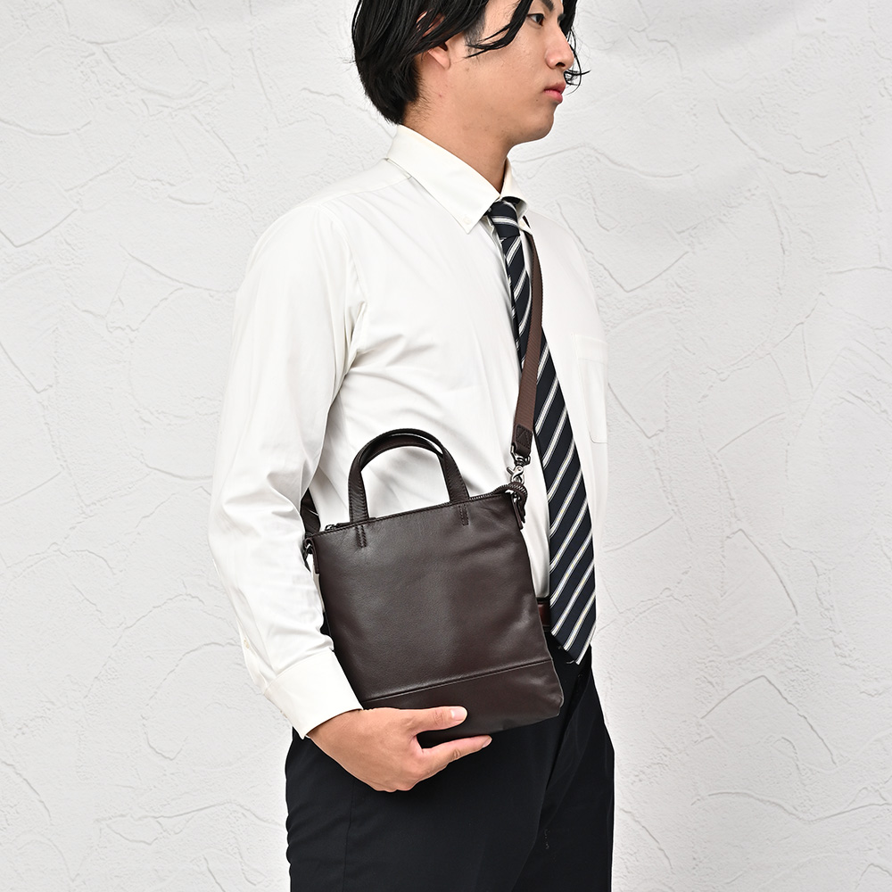 JOYA（ジョヤ） ミニショルダーバッグ トートバッグ メンズ 縦型 2way