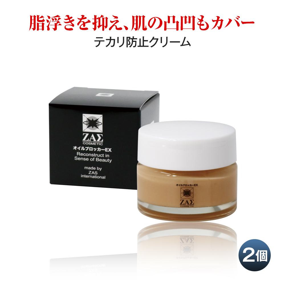 ZAS テカリ防止 クリーム オイルブロッカーEX 20g 皮脂 顔汗 を抑える 