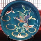 九谷焼 【伝統工芸名工】 飾り皿 絵皿 飾り鉢 三代橋田与三郎 赤絵細書