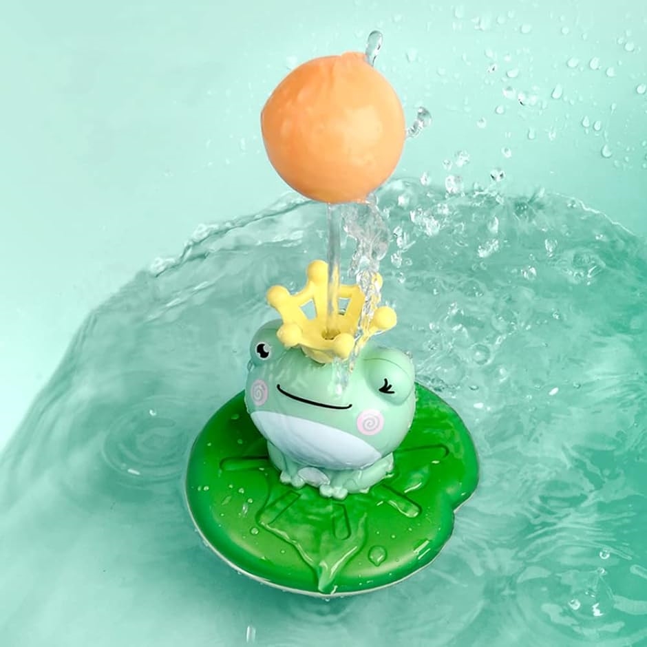 お風呂おもちゃ 水遊びおもちゃ 子供 噴水カエル｜zebrand-shop