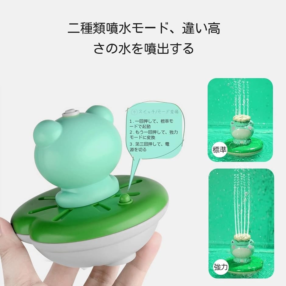 お風呂おもちゃ 水遊びおもちゃ 子供 噴水カエル｜zebrand-shop｜04