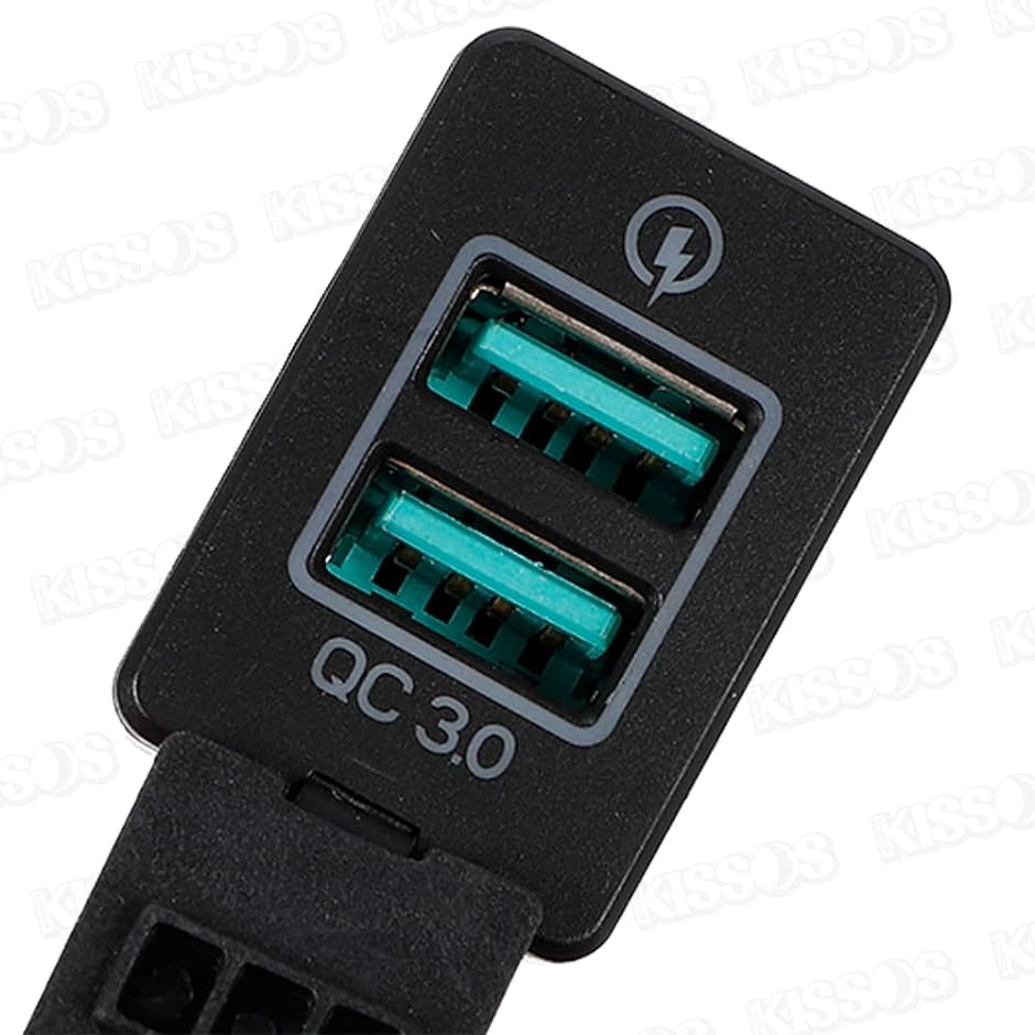 トヨタ USB電源 USBポート 2ポート搭載 スイッチホール パネル カバー キャップ付 スマホ タブレット 充電 汎用( レッド)｜zebrand-shop｜08