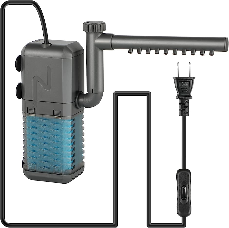 水中ポンプ 小型 水槽ポンプ 水槽フィルター 流量600L/H 揚程0.8M 20