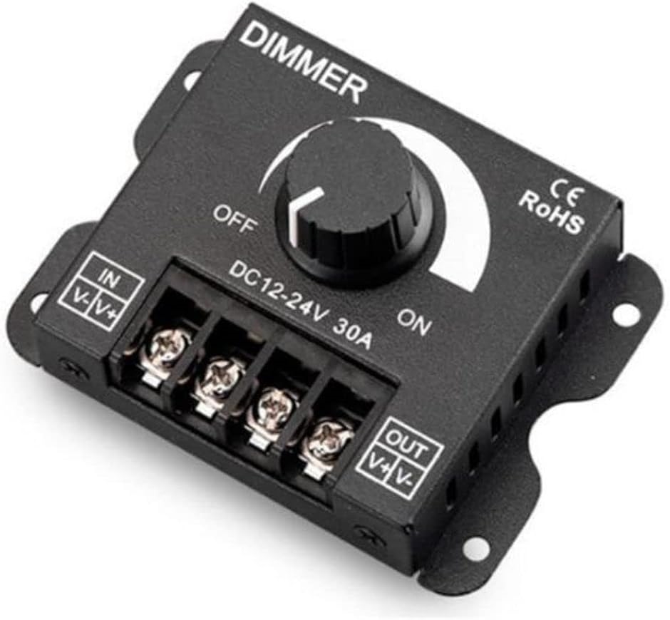 LED������ �����X�C�b�` DC12-24V 30A �Ɩ������R���g���[���[ �f�B�}�[�X�C�b�` �{�����[���� ���i�K����(�W�Ȃ�)