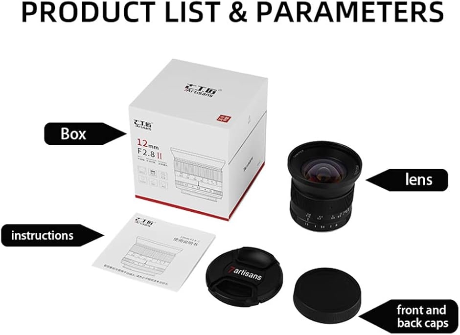 12mm F2.8 II 広角レンズ 100度の画角 APS-C マニュアル フォーカス