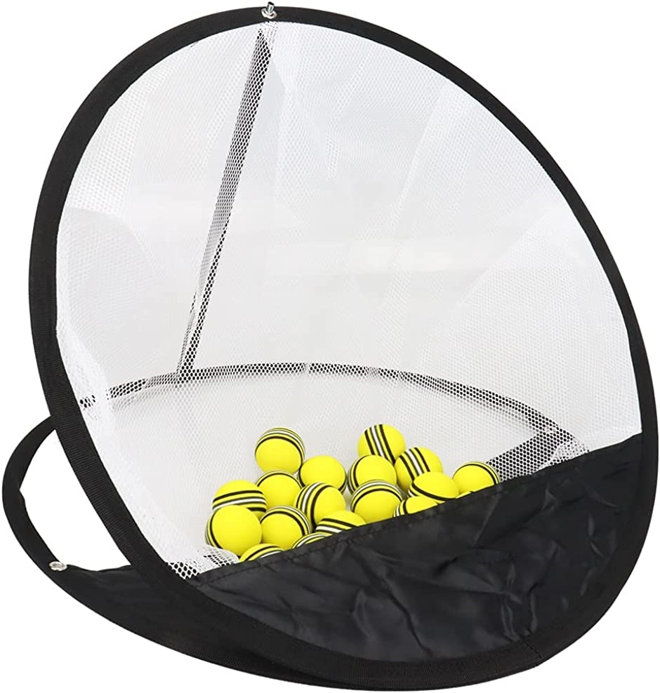 一人でゴルフ練習 ゴルフ用ネット アプローチ練習 組み立て簡単 折り畳み式 軽量 携帯可能 ボール付き｜zebrand-shop