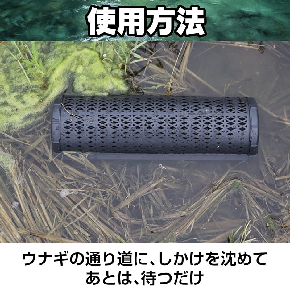 うなぎ筒 ウナギ筒 仕掛け 穴子 小魚 捕獲かご プラスチック素材 ブラック もんどり3個セット : 2b2244nu8g : ゼブランドショップ -  通販 - Yahoo!ショッピング