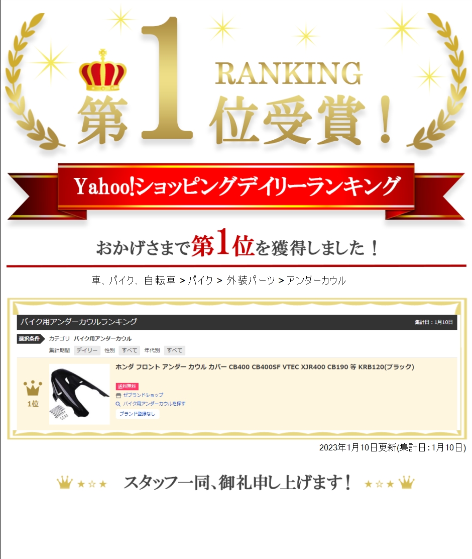 Yahoo!ランキング1位入賞】ホンダ フロント アンダー カウル