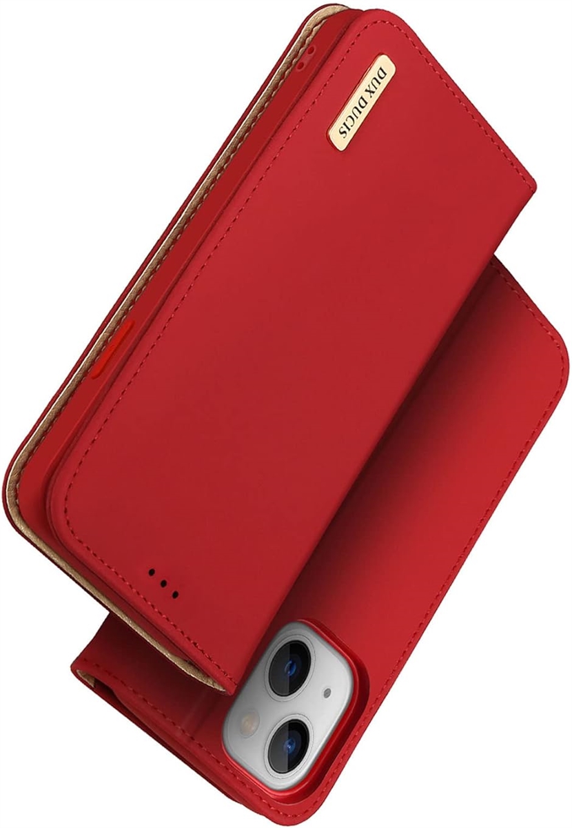 iPhone 14 ケース 手帳型携帯カバー 本革 財布型 耐摩擦 全面保護 磁石付き MDM( レッド,  iPhone 14)｜zebrand-shop｜02