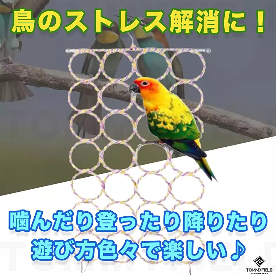 鳥 ハンモック 小鳥 インコ 鳥用おもちゃ ネット 網 2点セット(2個セット)｜zebrand-shop｜02