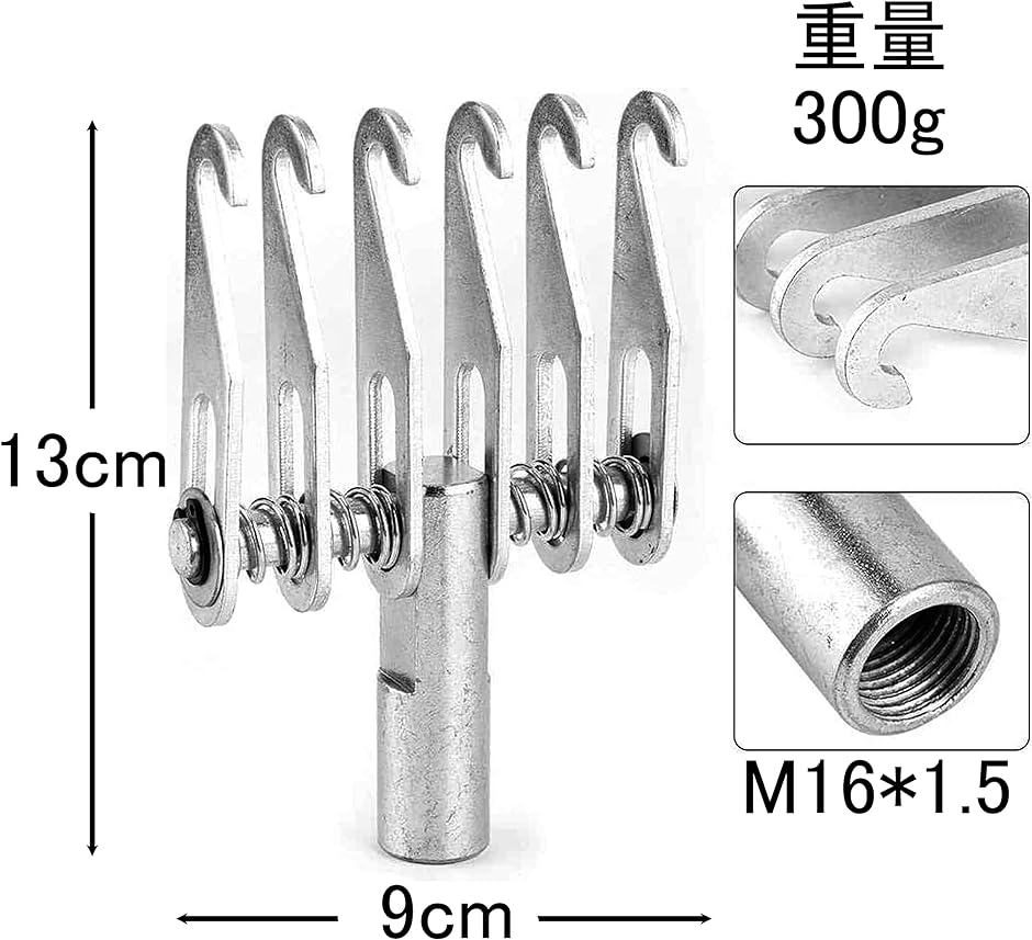 板金工具 鈑金 スタッド溶接 引き出し 粗だし ヘコミ修理 デントリペア( 6本爪フック)｜zebrand-shop｜05