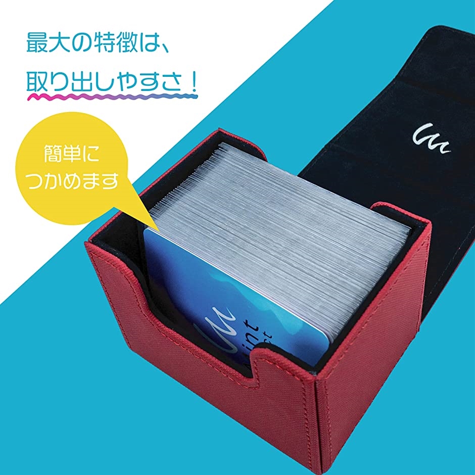 デッキケース サイドローダー 100 ポケカ カードケース( レッド)｜zebrand-shop｜03