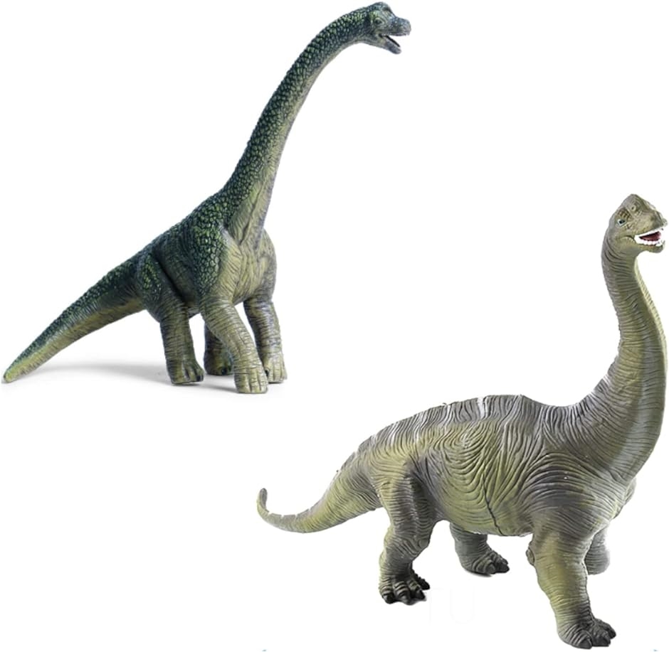 恐竜 おもちゃ ブラキオサウルス ティラノサウルス フィギュア 6+ ブラキオサウルス2体