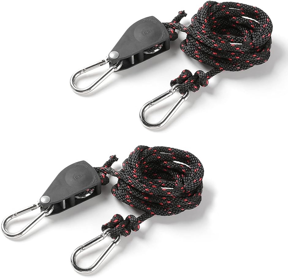 ロープキャンプ テントロープ タープロープ ロープラチェット パラコード 自在ロープ 自在金具 調整自由 時短( 黒,  スモール)｜zebrand-shop